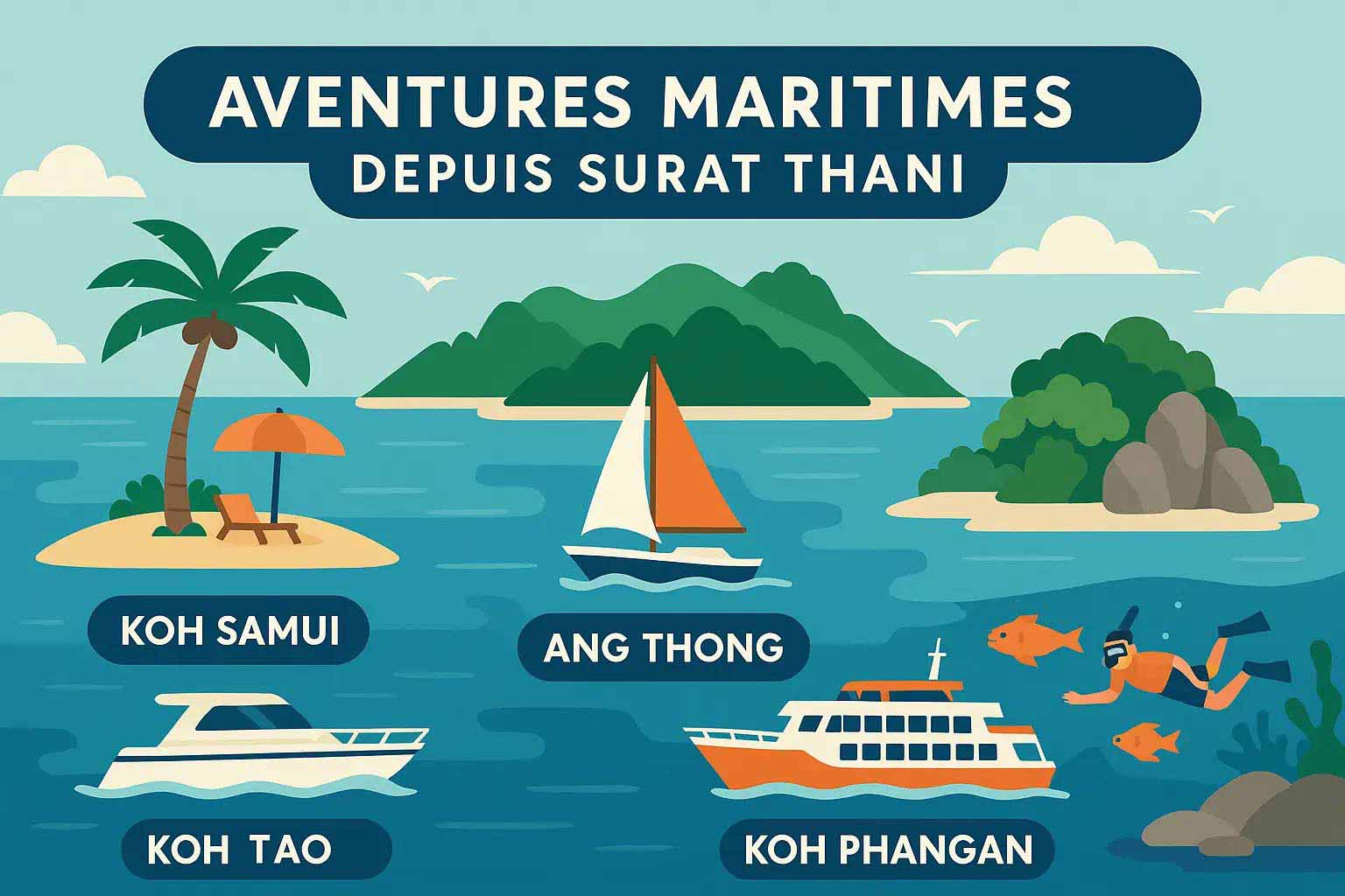 Les îles à découvrir depuis Surat Thani