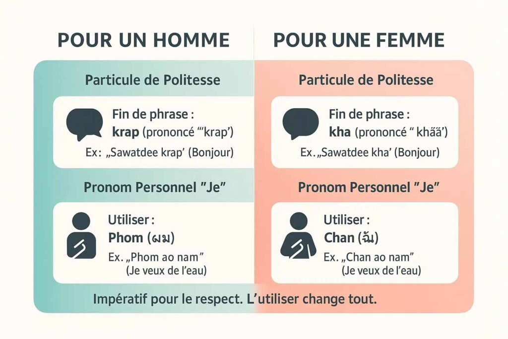 formules politesse thaïlande homme femme
