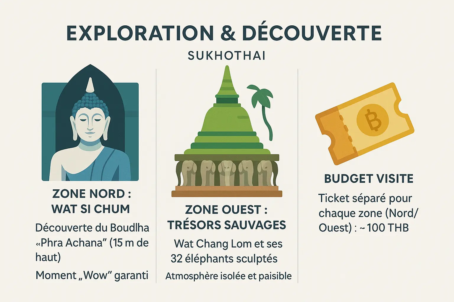 Temple de Wat Si Chum avec le Bouddha géant Phra Achana