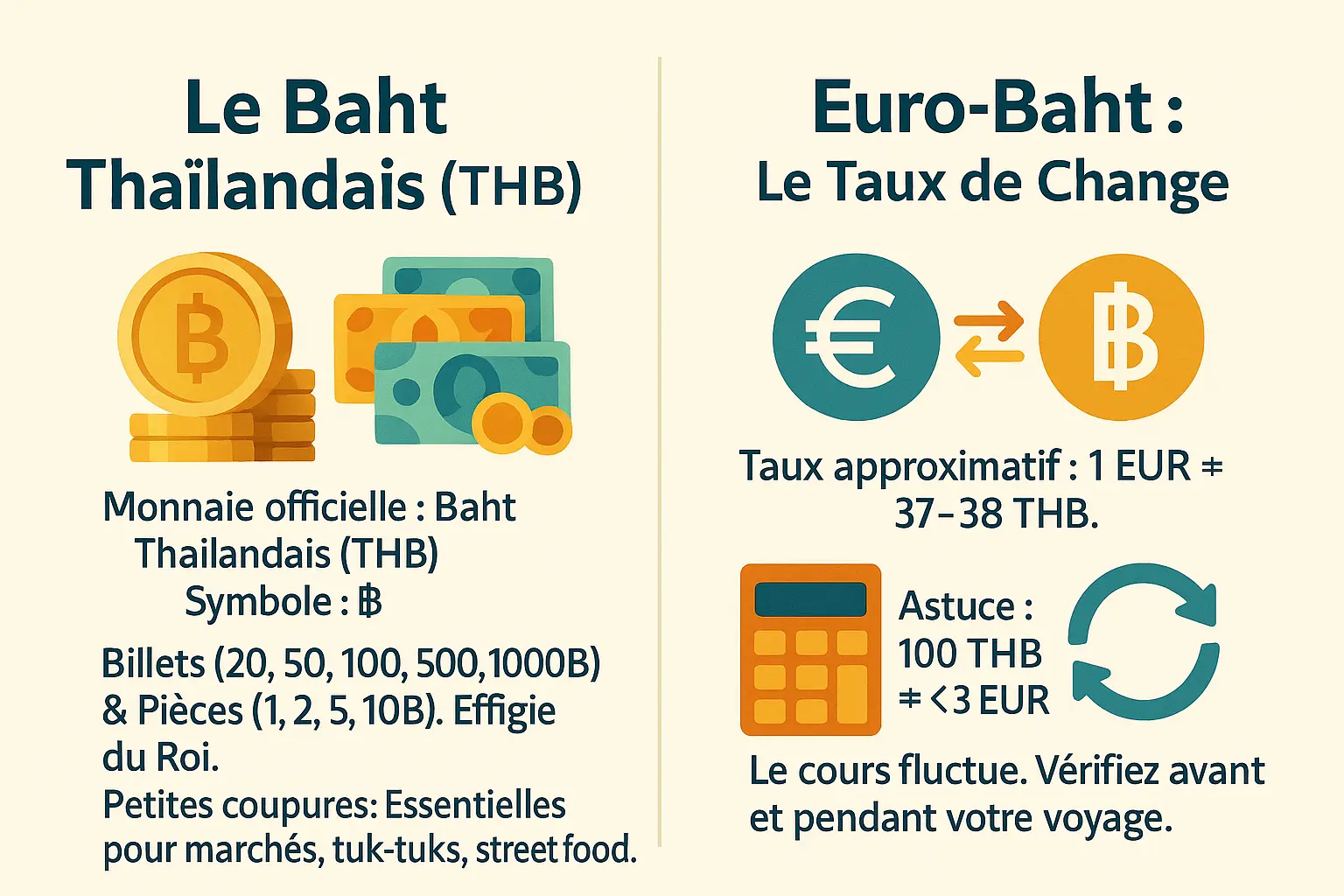Billets de baht thaïlandais