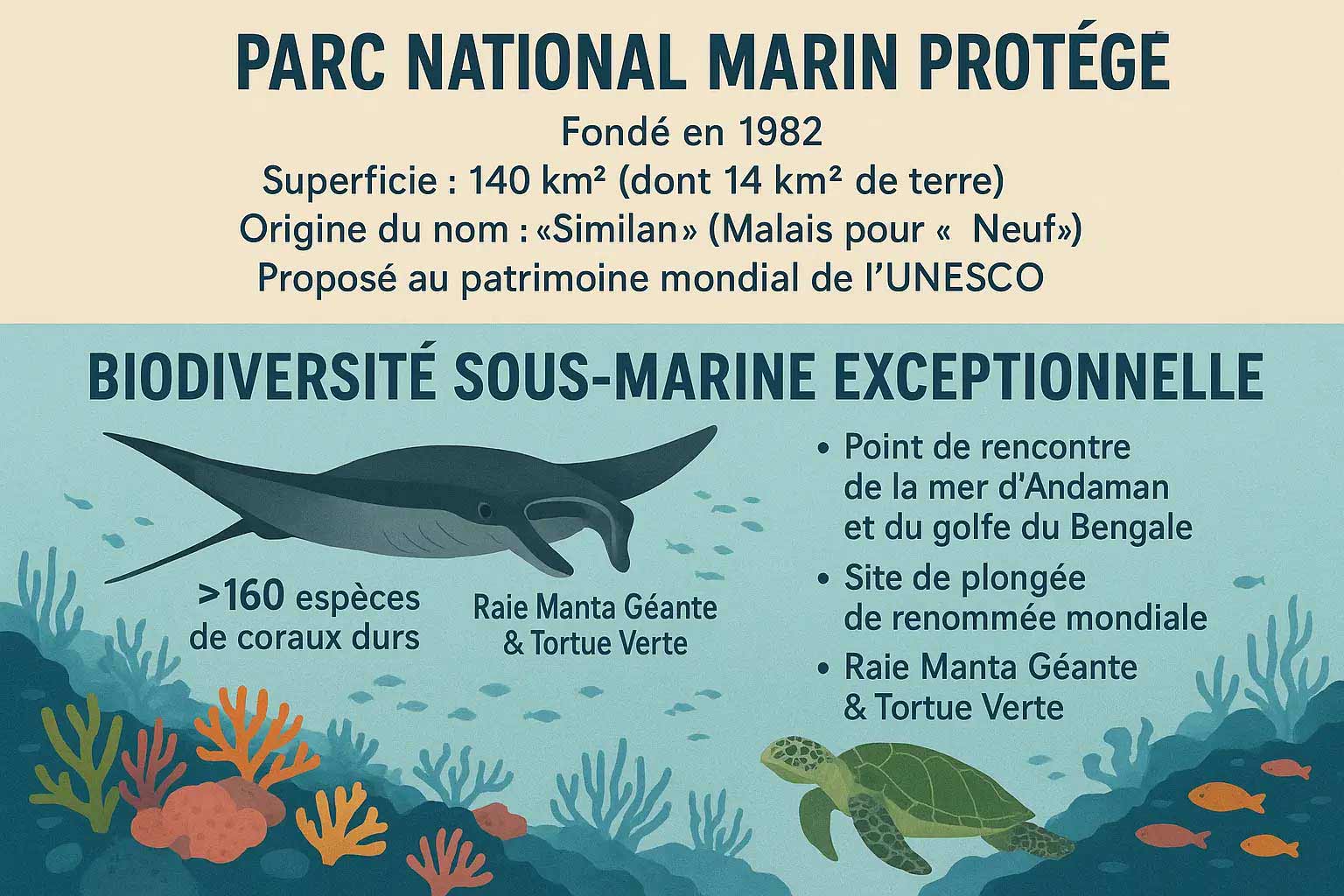Les iles Similan: parc national et biodiversité