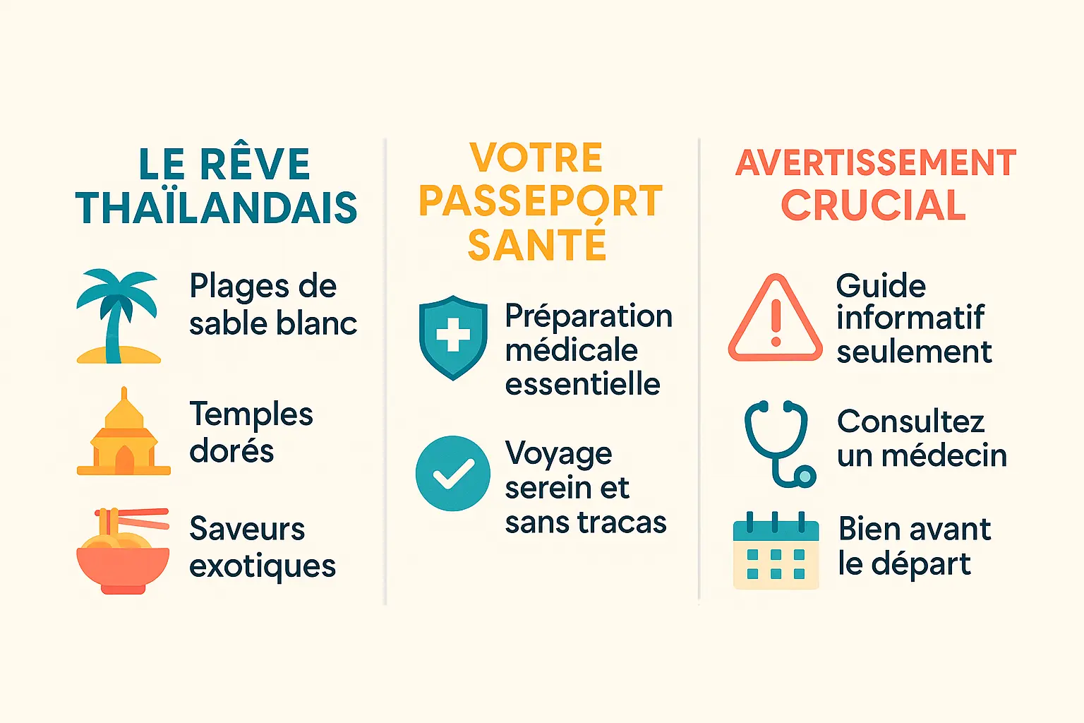 Plage thaïlandaise avec personne vérifiant son carnet de vaccination sous l'ombre d'un parasol