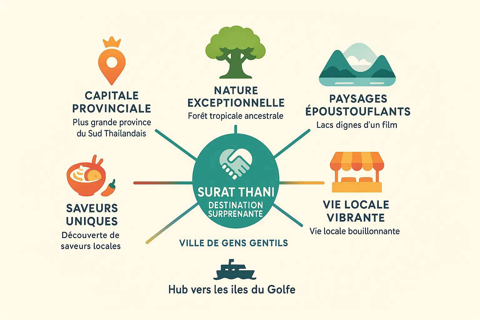 que faire que voir à Surat Thani en Thaïlande