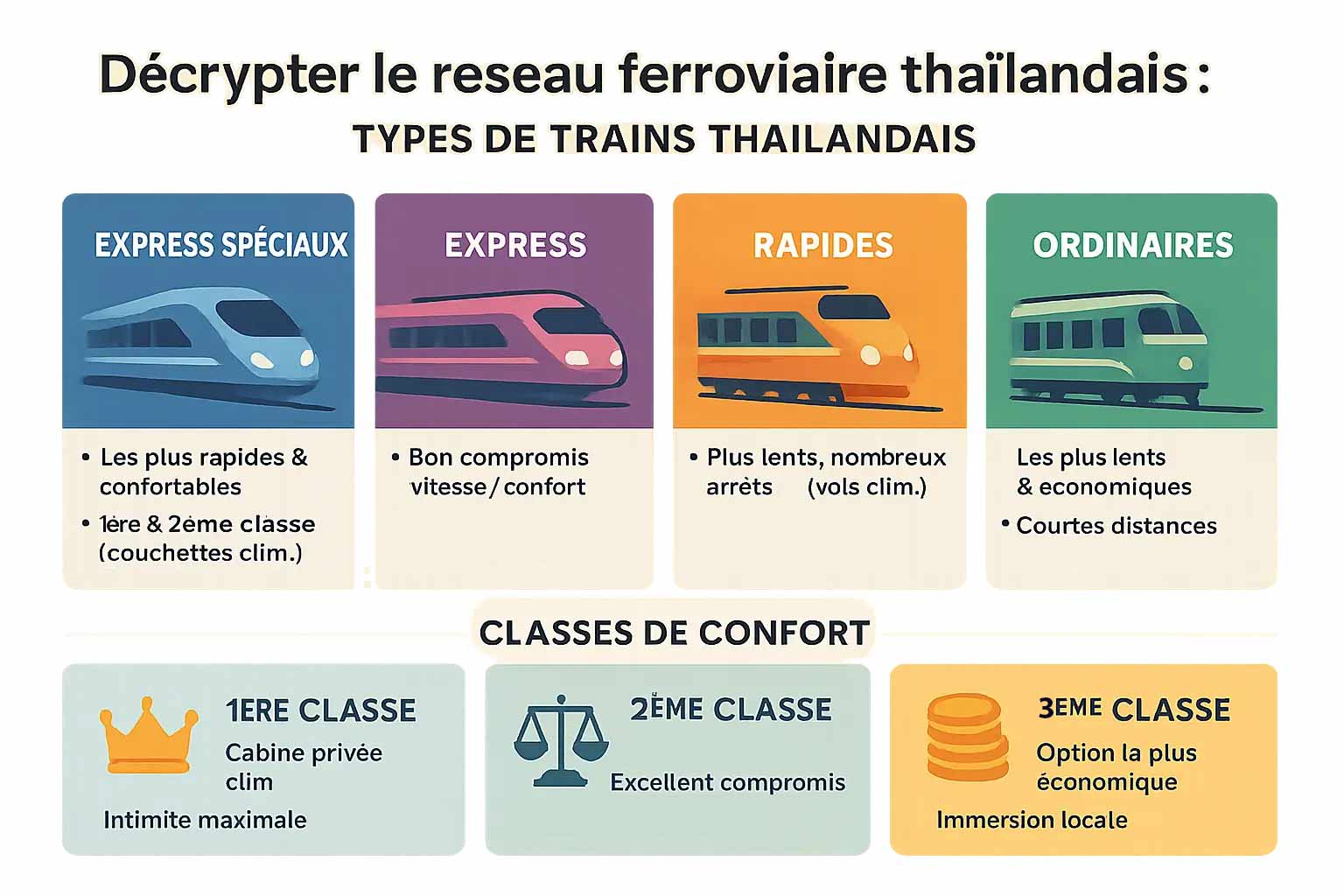 Voyage en train en Thaïlande