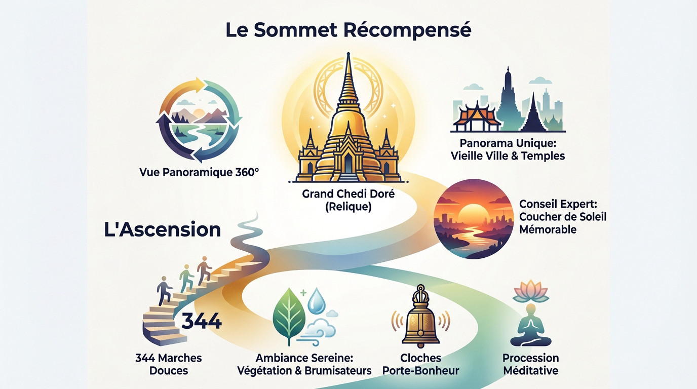 sommet du Wat Saket