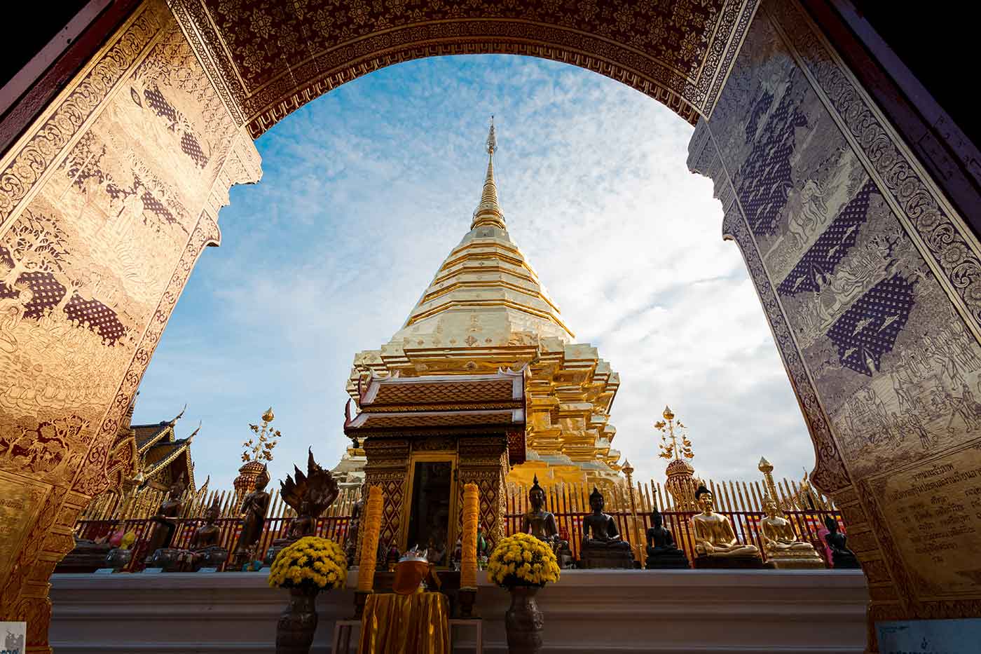 temple doré Thaïlande