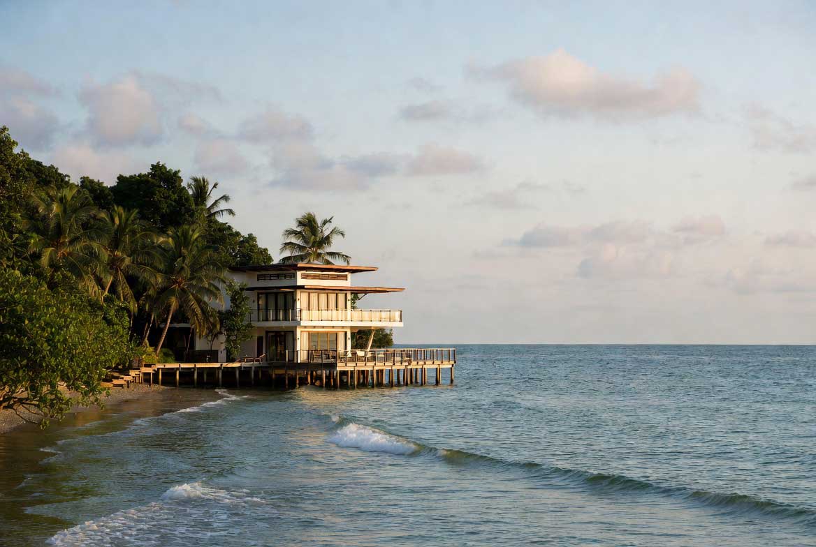 location villa pieds dans l'eau en Thaïlande