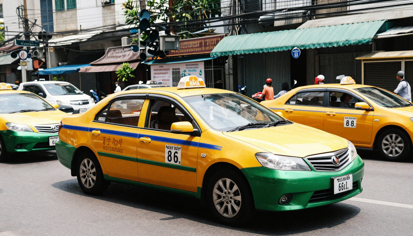 Taxi et Grab à Bangkok