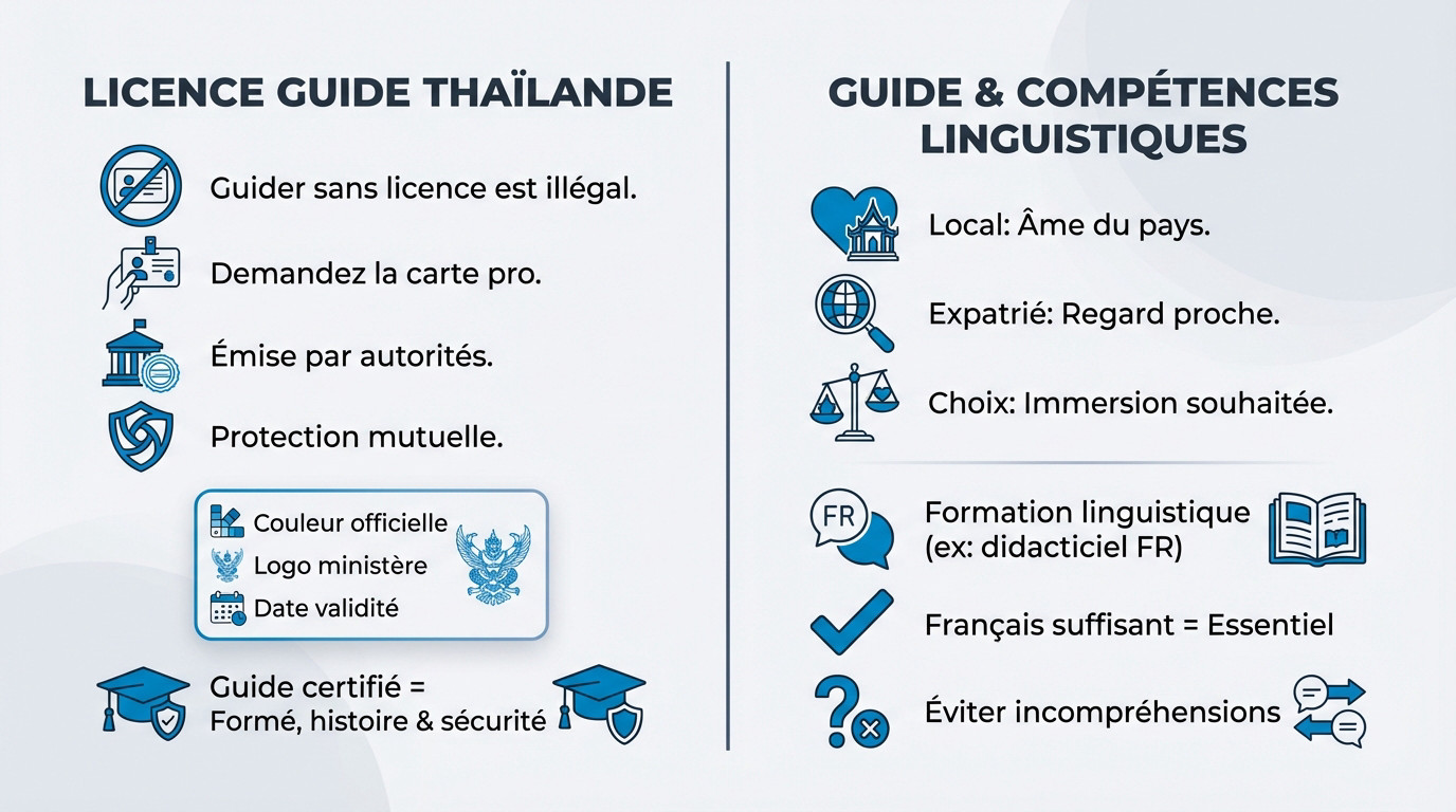 vérifier si le Guide touristique thaïlandais a sa licence officielle
