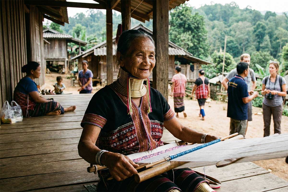 Femmes Girafes Thaïlande