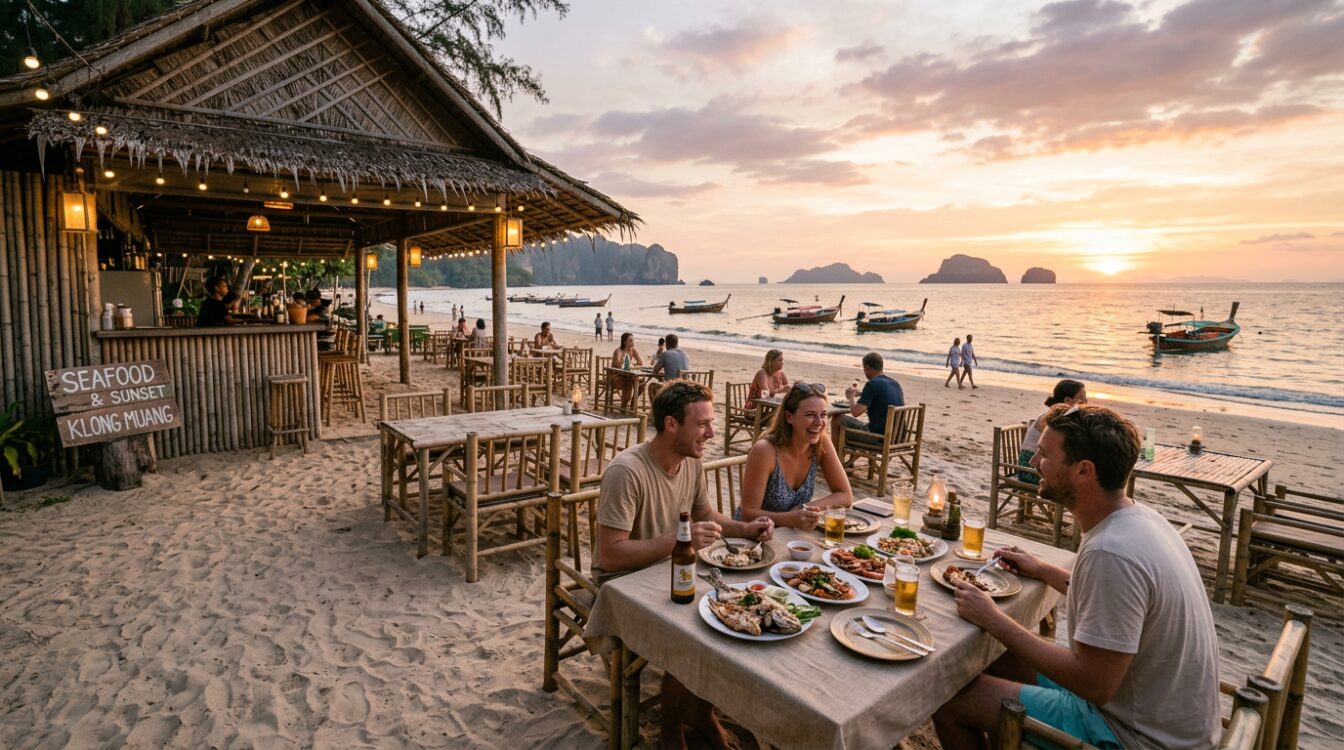Où manger et boire à Klong Muang Beach