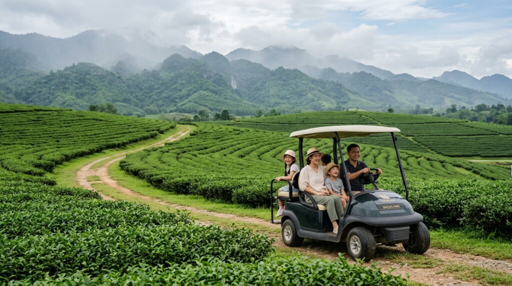 Singha Park et activités en famille, Chiang Rai Tourisme Authentique Montagnes Triangle Dor